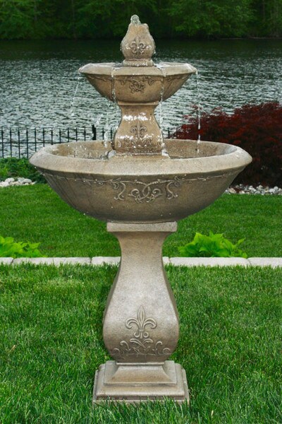 Oval Jubilee Fountain Two Tier Garden Art